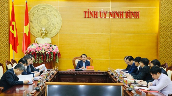 Ninh Bình: Thường trực Tỉnh ủy cho ý kiến về công tác chuẩn bị bầu cử